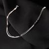 925 Silver Multi Layer Coil Bracelets for Women Girls Simple Design Snake Chain Bangles Fashion Party Jewelry Gifts
