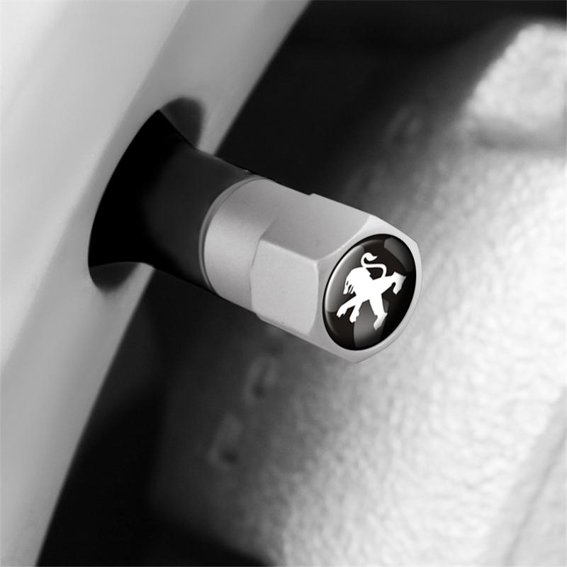 Metal Tire Valve Stem Caps Dustproof Waterproof Air d Valve Cover For Peugeot 208 2008 308 3008 408 508 5008 4008 206 307 RCZ