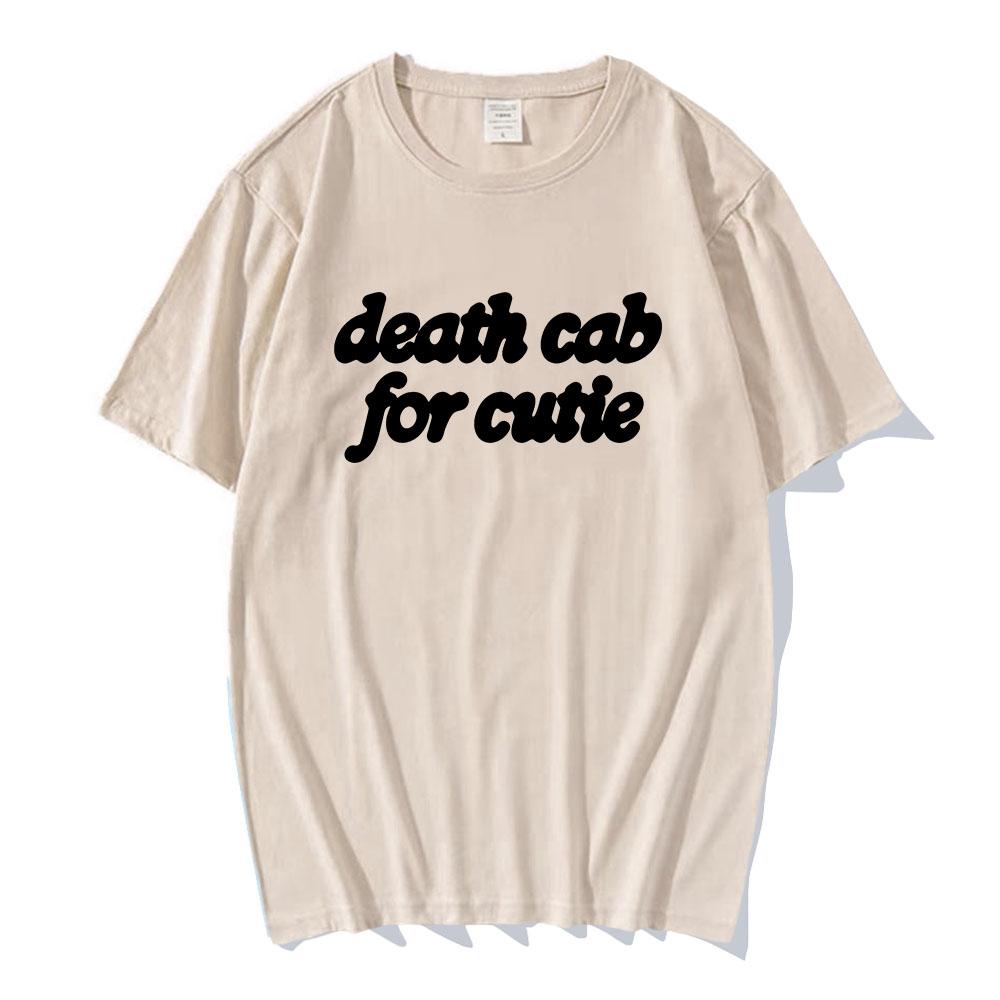 I Built You A Tower Album T-shirt Band Death Cab for Cutie Print Tshirts O-neck Summer Unisex Streetwear Graphic Tops