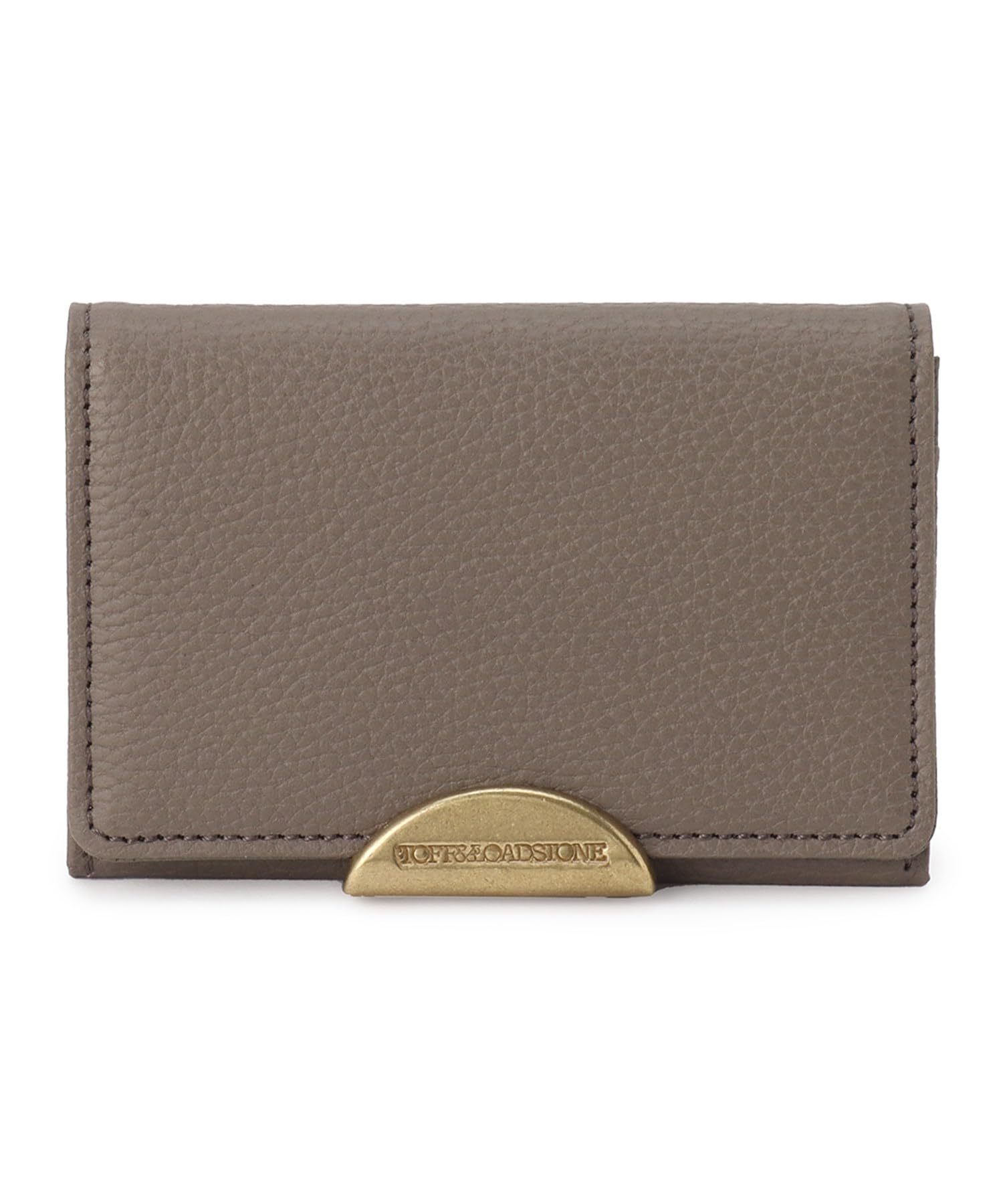 Визитница Toff & Loadstone, Легкая усадка, Коровья кожа, Один размер, Этап, Греж