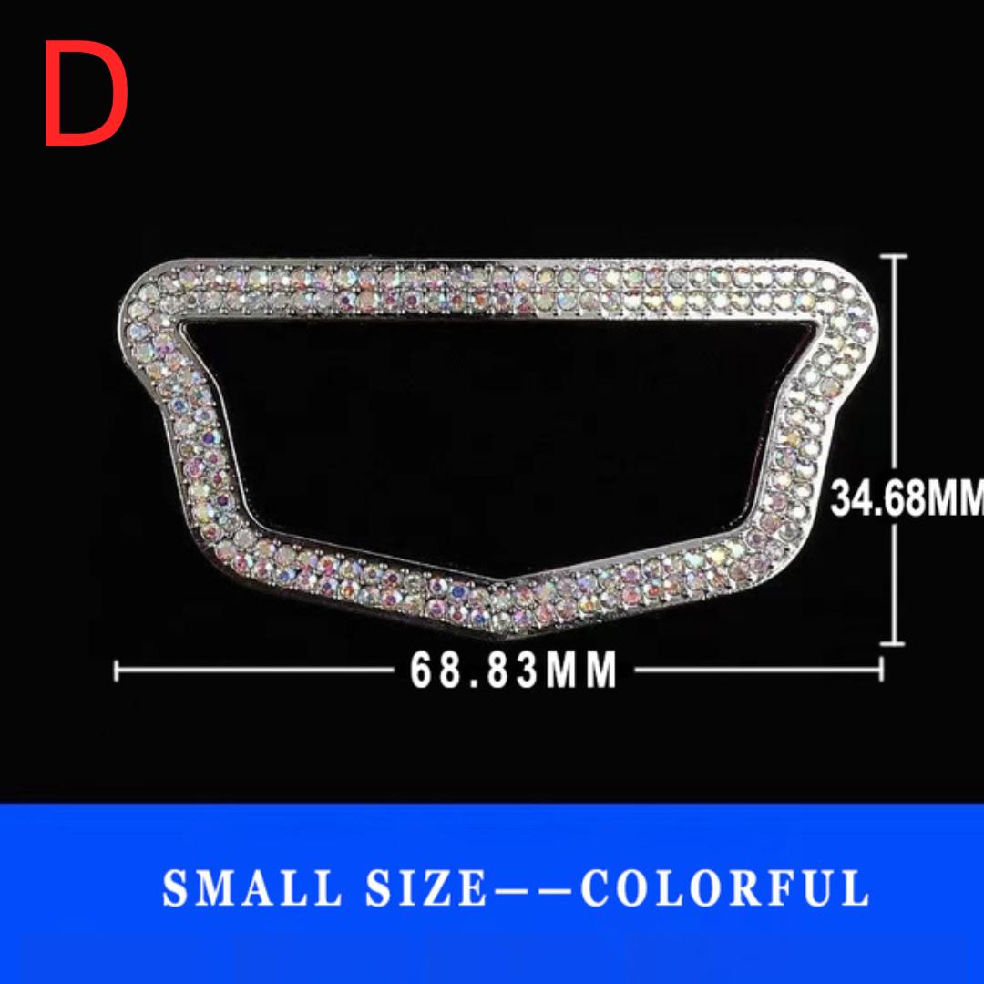 

Автомобильный руль, блестящая хрустальная эмблема для C/adillac XT4 CT4 XT5 CT5 XT6 CT6 CTS ATS SRX BLS XLR XTS STS Escalade, наклейка с логотипом D