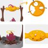 Dispenser, Dry Food Dispenser, Slow Feeder, Unique Rotatable Roast And Flame, Interactive Slow Food Puzzle Feeder For Indoor Cats Dogs Puppy (Brown)
