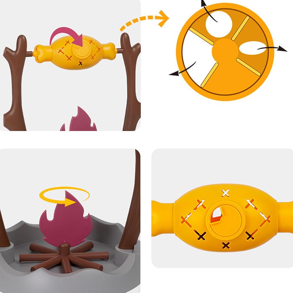 Dispenser, Dry Food Dispenser, Slow Feeder, Unique Rotatable Roast And Flame, Interactive Slow Food Puzzle Feeder For Indoor Cats Dogs Puppy (Brown)