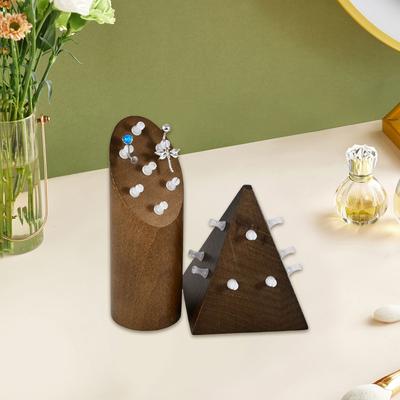 Stylish Wood Display Stand Piercing Jewelry Holder for Organizing Earrings Lip Rings and Body Piercing Accessories