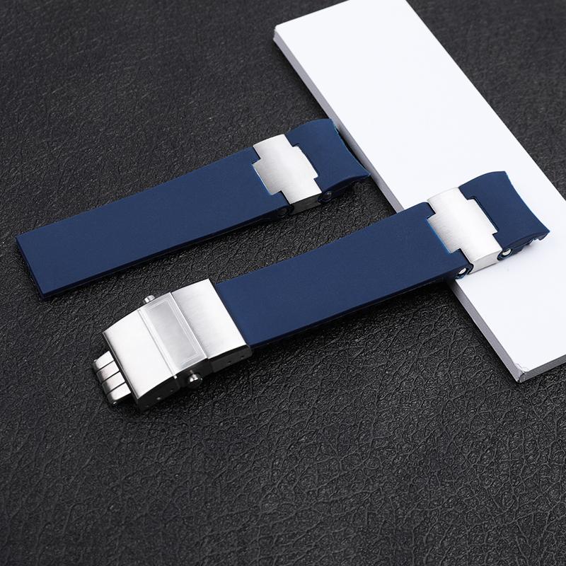 Top Quality Watchband 22mm For DIVER and MARINE Waterproof Silicone Rubber Watchband Watch Band Belt Fit For Ulysse Nardin Strap