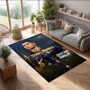 Cristiano Ronaldo Printed Crystal Velvet Rug Non‑Slip Crystal Velvet Carpet For Sofa Bedroom Indoor Home Decoration