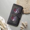 Cute Grumpy Bear Print Long Wallet Fashion Casual Portable Card Holder Purse