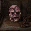 Realistic Damaged Seam Mask Halloween 3 Face Horror Mask, Latex Triple Head Cosplay Prop for Elastic Haunted House, Breathable Scary Stitched