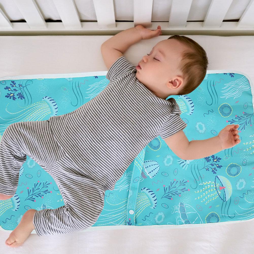 Baby Diaper Changing Mat Multifunctional Infant Nappy Pad Waterproof Urine CoversGreen Acaleph