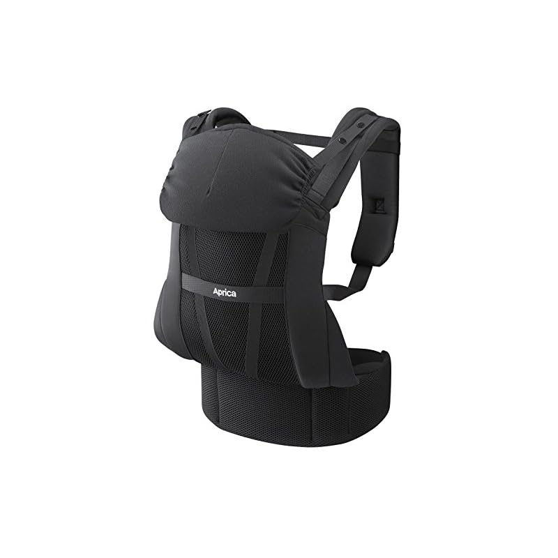 Aprica Colanhug Light Baby Carrier, suitable for newborns from 0 to 36 months, 5-way carrying (black) 39387