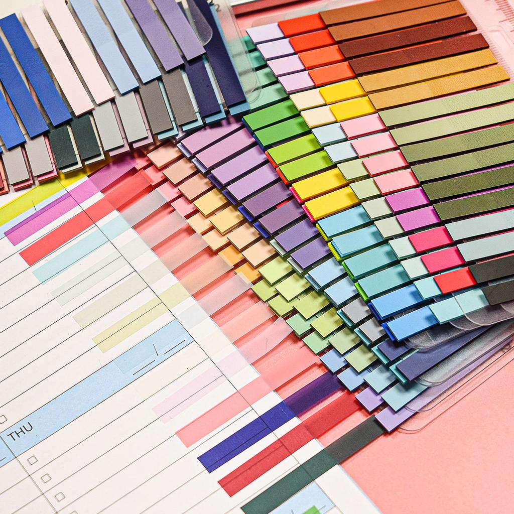 320 Sheets Transparent Sticky Note Self-Adhesive BookMarker Annotation Reading Book Clear Tab Kawaii Cute Stationery