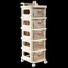 Changbaosen 5-Tier Movable Storage Cart