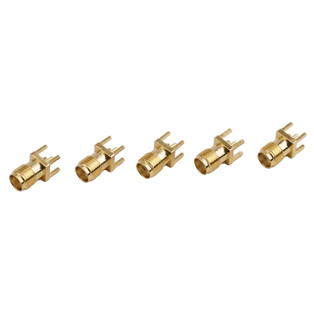 5x SMA RF Coax Female Socket Port PCB Solder 4mm Mount for WiFi External Antenna