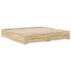 Storage Bed Frame with Drawers and Headboard Wood Based Material