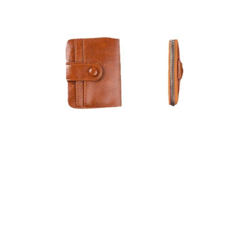 Unisex Zippered Multi-Card Wallet & Coin Purse