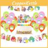 Ensemble de fournitures de fête Squishmallows de qualité supérieure comprenant une bannière de ballons et un décor de gâteau