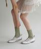 Seutyudiossagseutab Line Roll Crew Socks