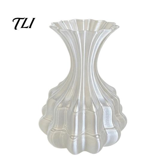 Moderne Tafeldecoraties 3D Geprinte Bloemenvaas, Decoratieve Scandinavische Stijl Bloemenarrangement Verfijnde Woonaccessoires Container, Minimalistisch