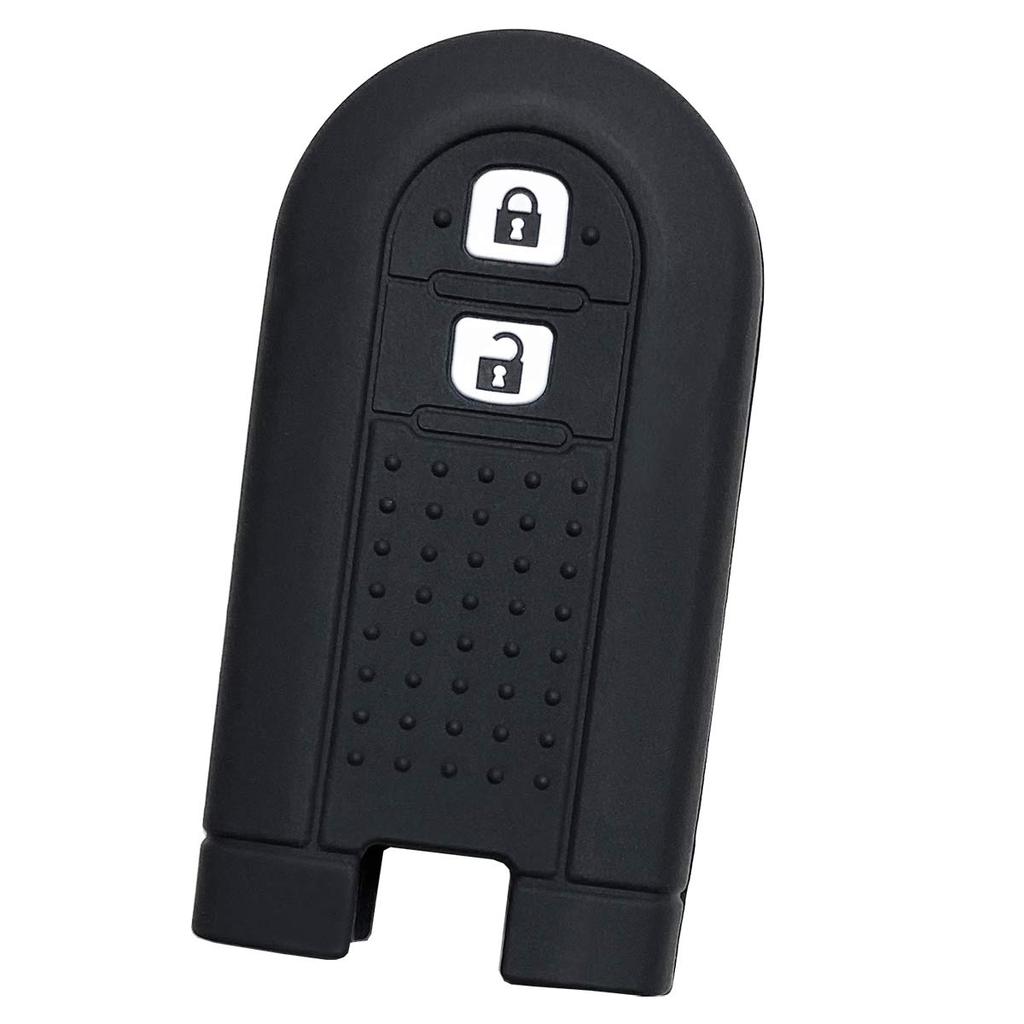 [IKT] 2 Buttons Silicone Cover for Daihatsu / Toyota Cars / Black / Move