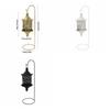 Iron Candle Stand Vintage Candle Holder Tabletop Ornament Hollow Metal Candlestick  Living Room