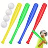 17,7 Zoll Plastik-Baseballschläger mit Ball Outdoor-Spielset für Hinterhofspiele & Partys, Halloween Weihnachten Geburtstagsgeschenk JXB