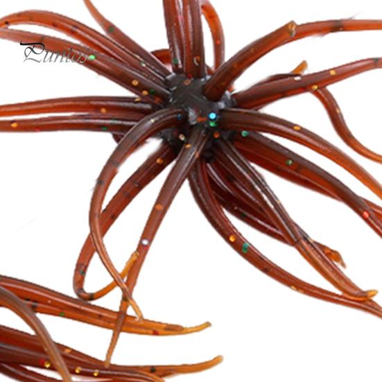 2Pcs 6.88CM/1.7G Soft Sea Urchin Lure with Swimming Skirts Colorful Artificial Bait Saltwater Freshwater Bass Walleye Trout Fishing Accessories