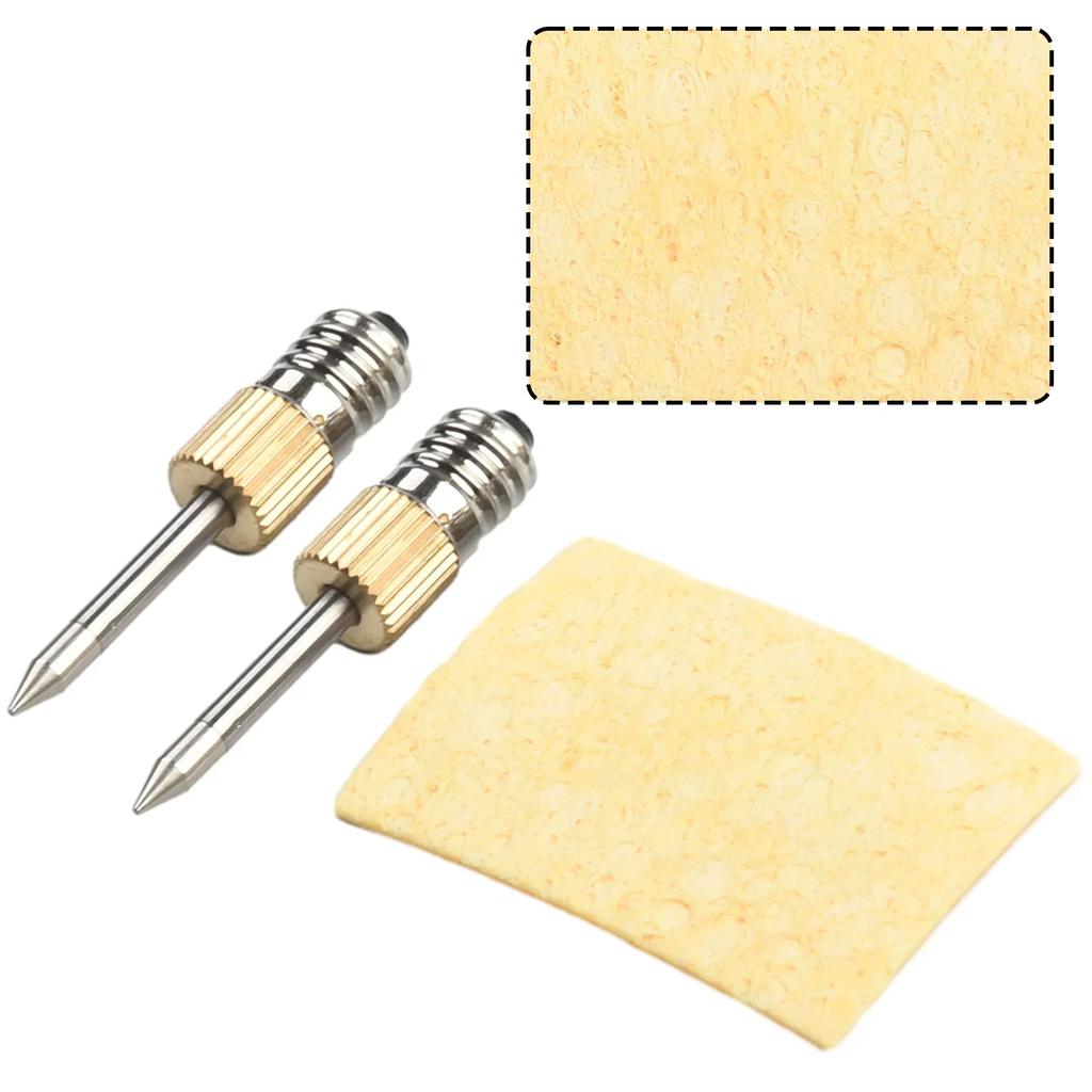 With Sponge Soldering Iron Tip Nozzle Wire Steel Welding Head 50 Mm Accessories B C K Type E10 Interface Power Tools