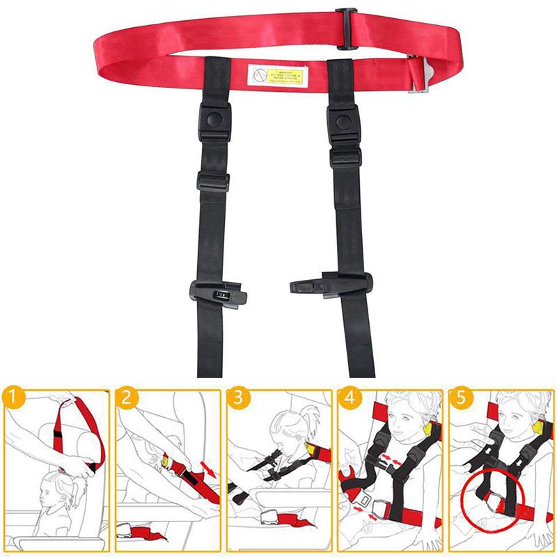 Imbracatura per Bambini da Viaggio Domestico Pratica Facile da Installare Sistema di Fasciatura di Sicurezza Regolabile per Bambini Accessorio da Viaggio in Aereo per Bambini