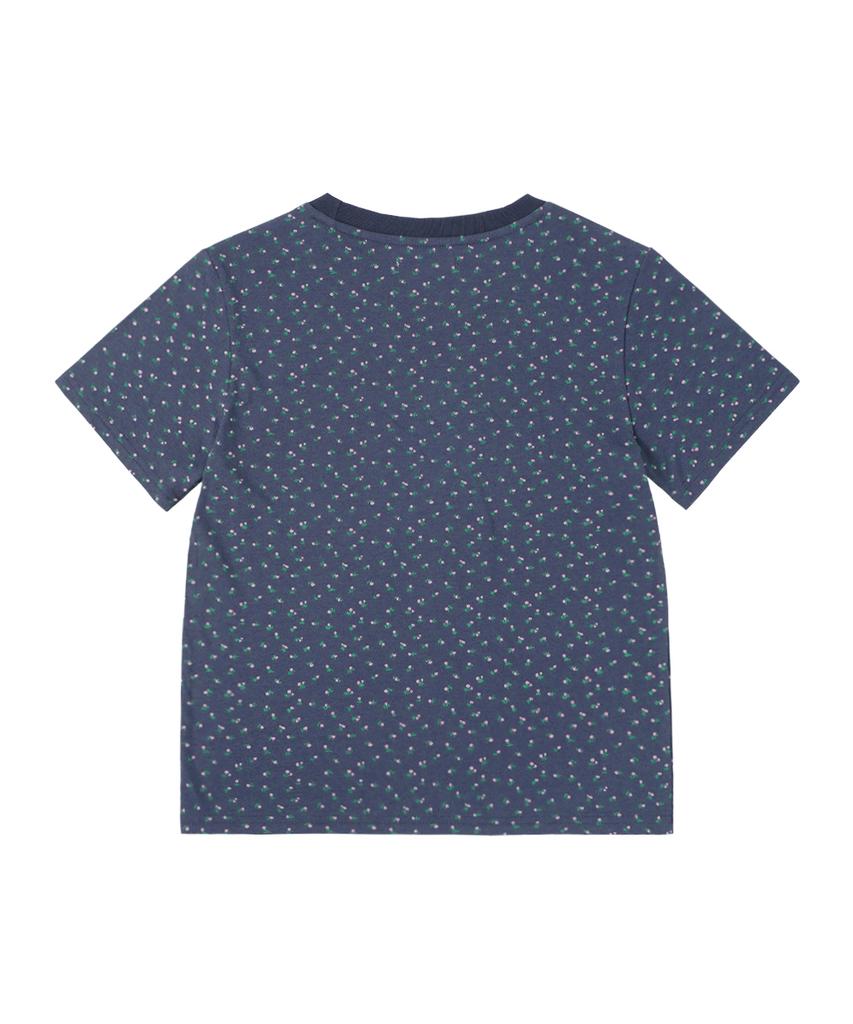 Sseonegteu Snct Floral Tee - Navy