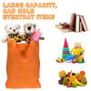 5pcs Non Woven Tote Bags with Handles 9.8x13.8 Inches Large Reusable Gift Bag Foldable Grocery Bags for Shopping Birthday JXB