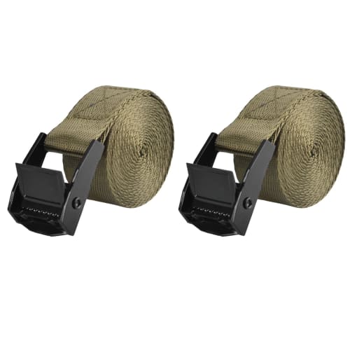 

TRIWONDER Cargo Tie-Down Straps, Ratchet Type, Anti-Tip Tie-Down Straps for Motorcycles, Packaging, and Cargo, Earthquake-Resistant (Green - 2 Straps,