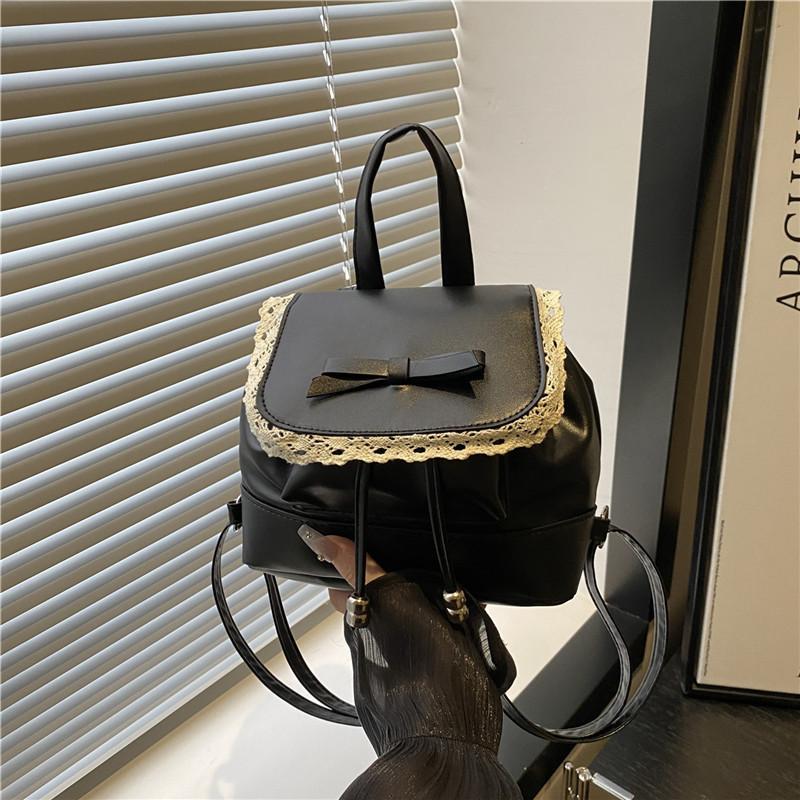 Student bag women's 2025 summer Korean version of the new ins trendy fashion backpack sense niche ballet style women's bag