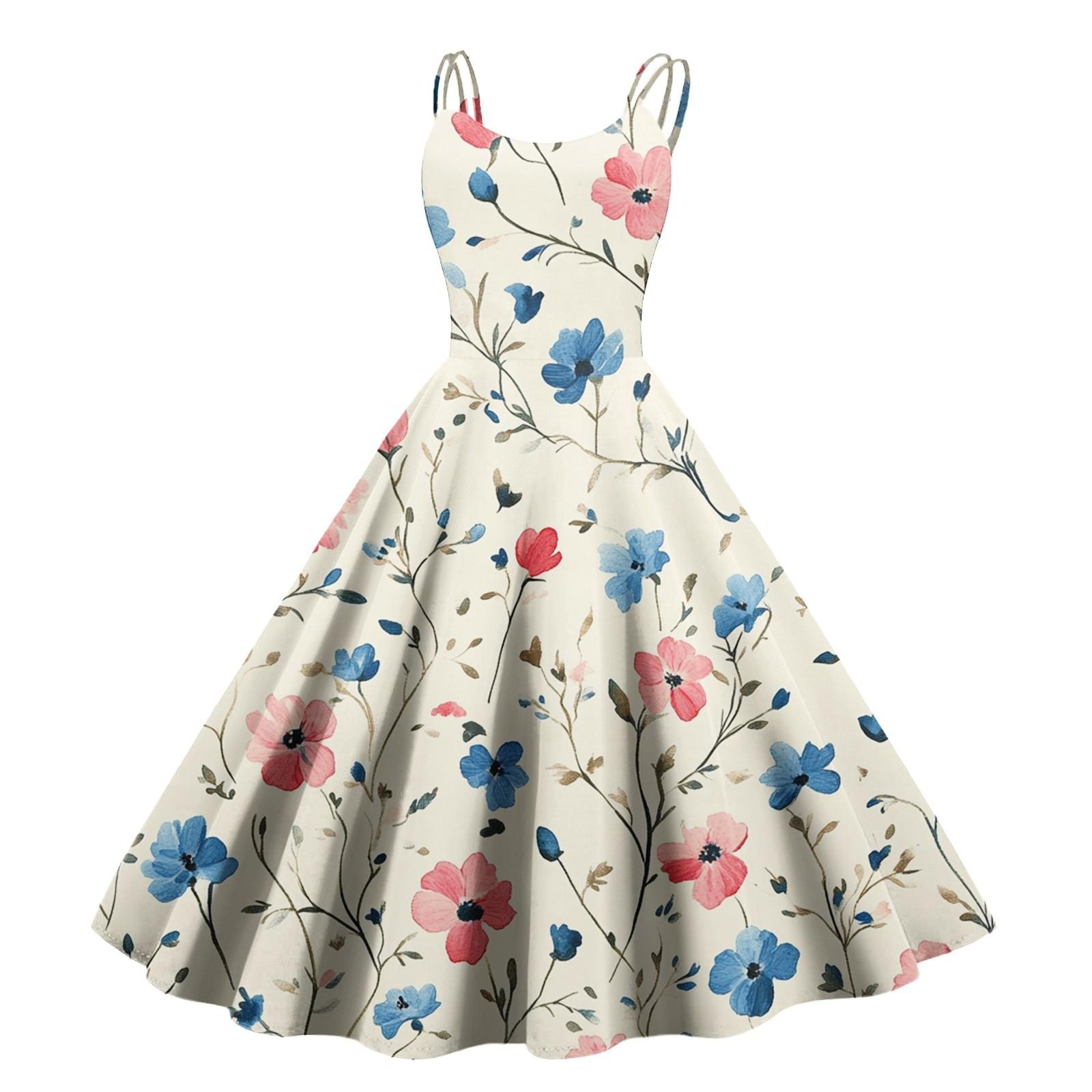 

Женское сексуальное платье с открытыми плечами в стиле панк-винтаж с цветочным принтом L бежевый