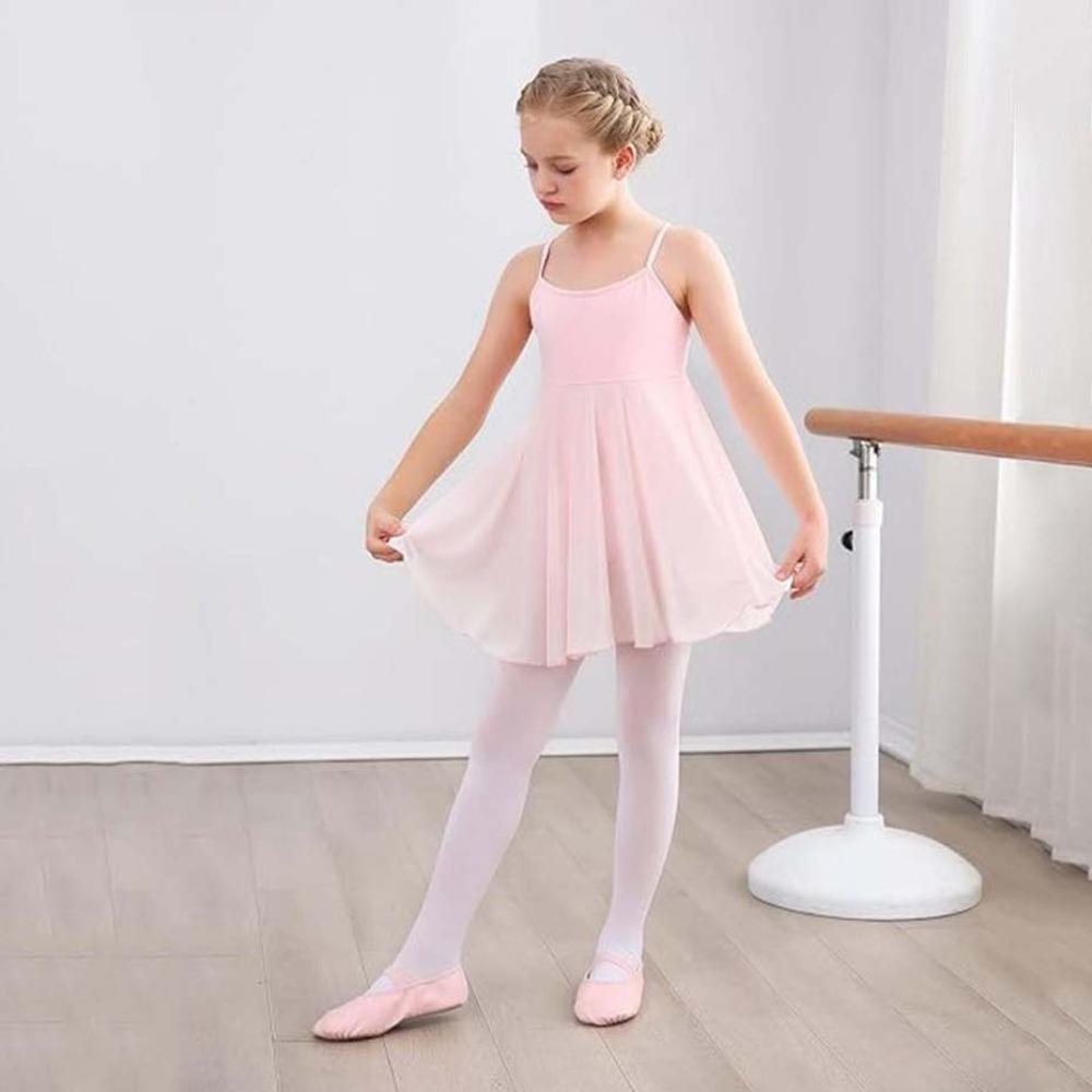 Elastic Band Soft Pointe Shoes PU Leather Stain Dance Slippers Ballet Shoes for Girls  Children