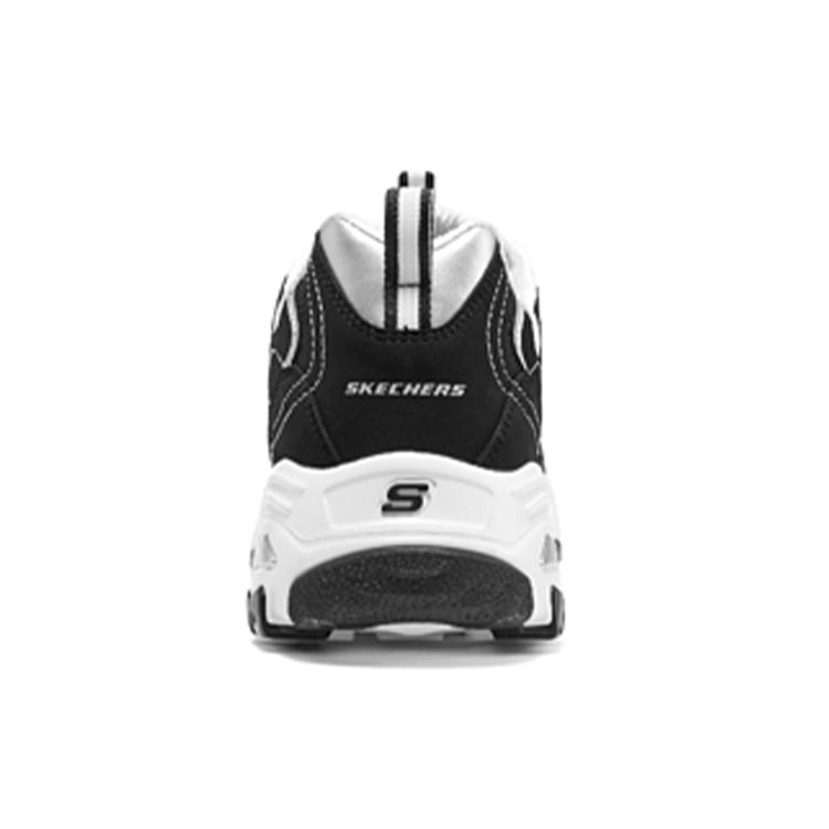 Skechers DLites 1.0 Panda Shoes Thick Sole Comfortable Versatile Casual Sports Height Increasing Low Top Dad Shoes Men Sneakers Black White 894129-BKW