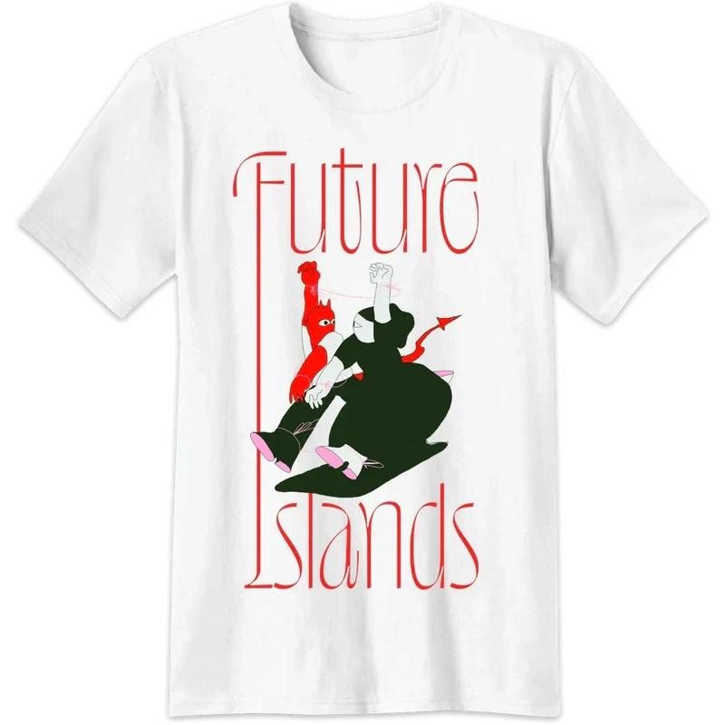 НОВЫЙ! Future Islands Белая Хлопковая Рубашка Полный Размер S-5XL L24