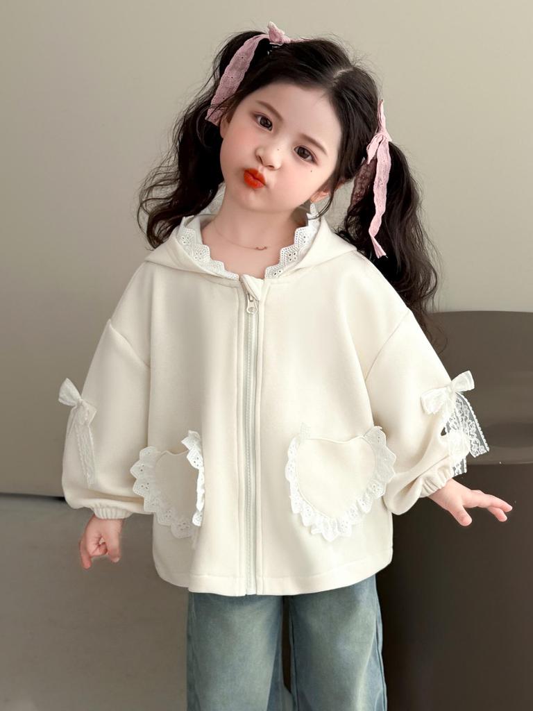 Girls' Fashionable Hooded Jacket, Spring/Autumn 2025 Collection - Trendy Baby Top
