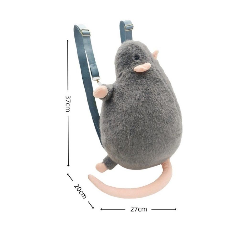 Söt 35/50 cm Musdocka Gosedjur Överdimensionerad Blommande Gren Råtta Docka Tecknad Mjuk Djurfigur Barnpresent Födelsedag