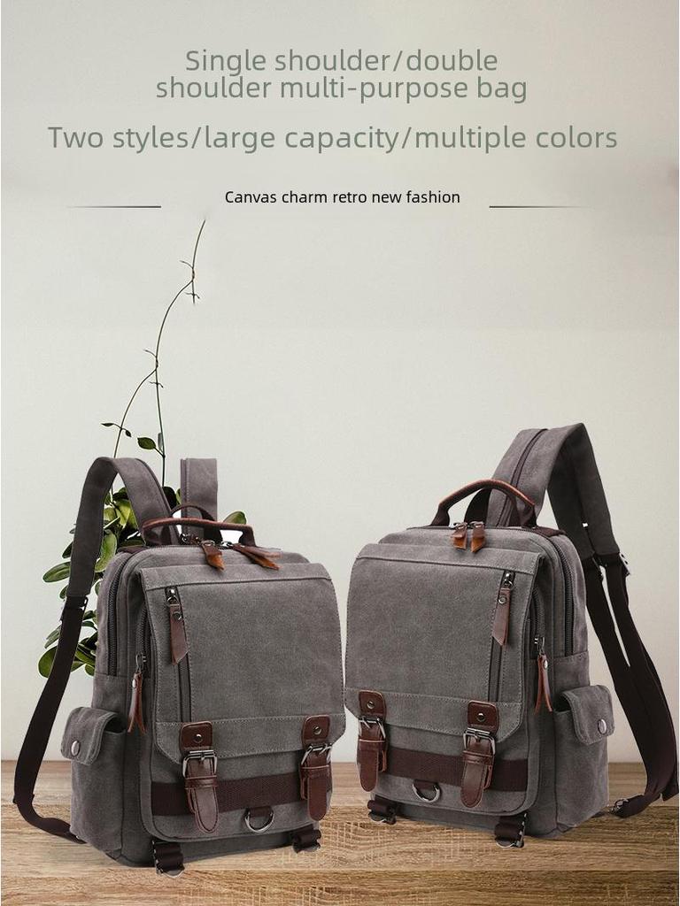 Korean Style Unisex Backpack – Casual, Business, Travel Laptop Canvas Bag