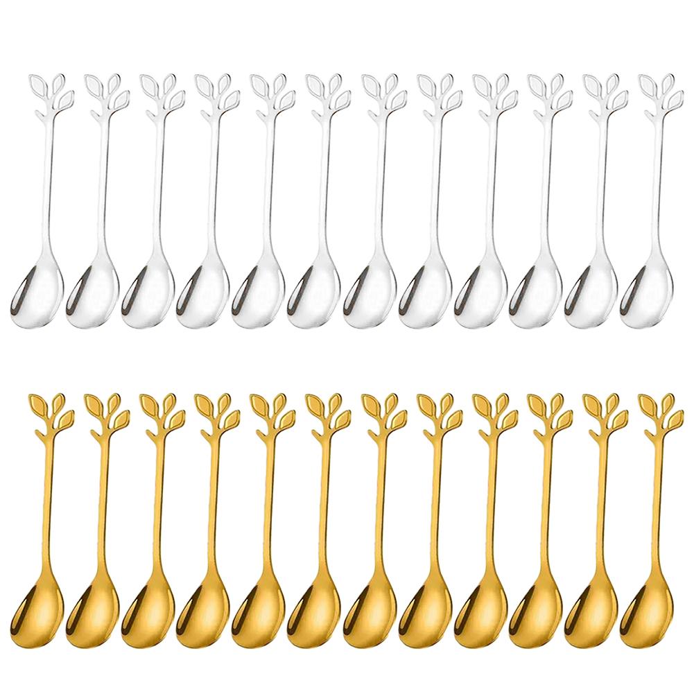 Casual Meals 12*2.5cm Stainless Steel Spoons Coffee Dessert Spoons Versatile For Any Occasion Easy To Clean Spoons