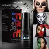 Single Black Matte Halloween Face and Body Paint Stick for Costume Party Makeup Long Lasting Safe Cream Makeup for Kids