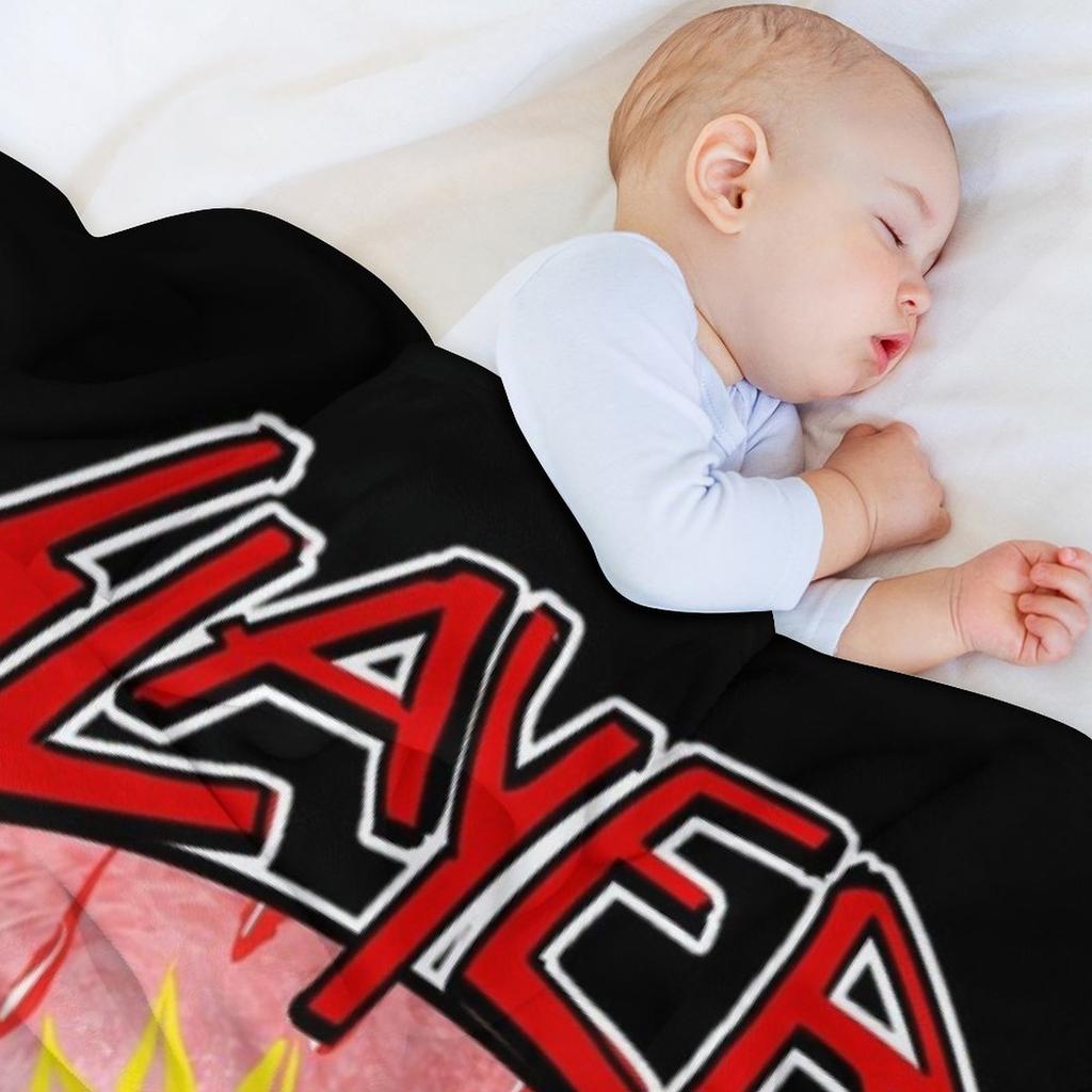 Retro Music Band- Vintage Heavy Metal Classic Throw Blanket Soft Beds for Winter Wednesday Giant Sofa Blankets