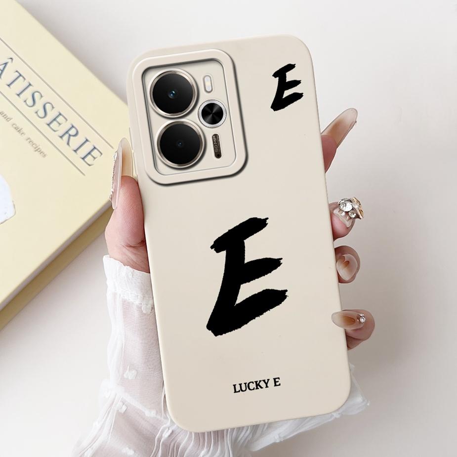 For Readme 14 5G Case RMX5075 Cute Lucky Letters Cover Soft TPU Phone Case For Realme 14X 14 Realme14 T 14T 5G Back Cover Fundas