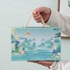 New Mid-Autumn Festival Gifts Thousand Miles Jiangshan Kung Fu Tea Set Ceramic Ice Crack Ge Kiln Teapot Activity Companion