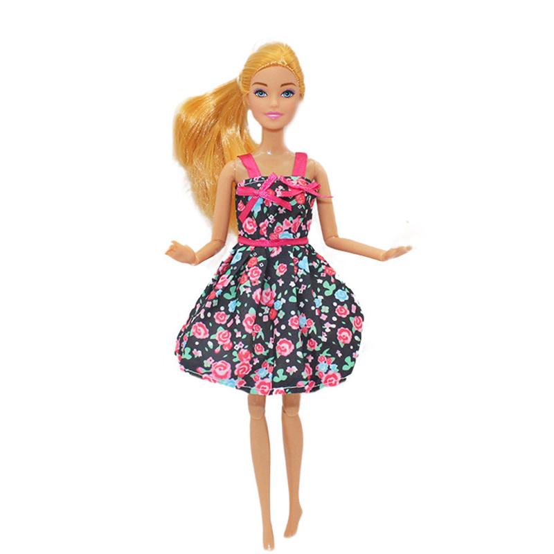 30cm Girl Doll Full Set 11.5inch Joints Doll with Fashion Rainbow Skirt Girls Dress Up Toys