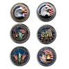Unique 250 Years American Independence Day Corsage Pin Alloy Brooch Designing For Festive Holiday Celebration