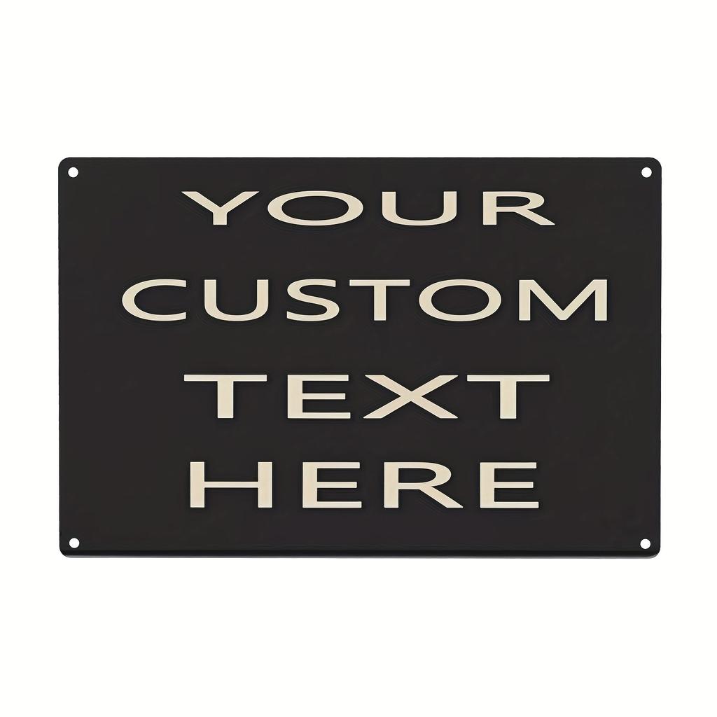 Custom Metal Road Warning Sign Handmade Tin Plaque Indoor Outdoor Garage Lawn Decor