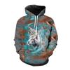 Autumn New Men's Animal Tiger Sweatshirts 3D Printed animal Hoodies Sports hoodie loose long sleeve pockets Fashion Hoodie