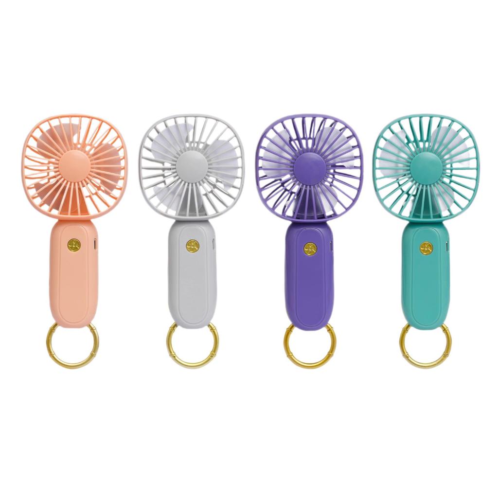 Portable Mini Handheld Fan with Silent Operation and Hanging Ring for Outdoors