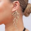 Coral Animal Design Alloy Earrings For Women Trendy Spring 2025